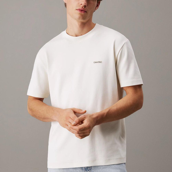 Calvin Klein Ανδρική κοντομάνικη μπλούζα Cotton Stretch Badge T-shirt